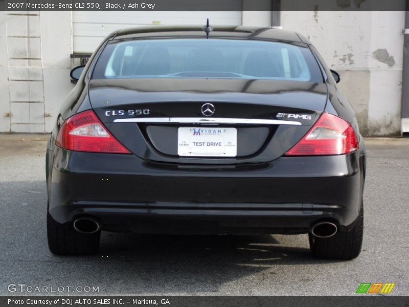 Black / Ash Grey 2007 Mercedes-Benz CLS 550