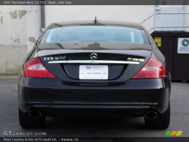 Black / Ash Grey 2007 Mercedes-Benz CLS 550