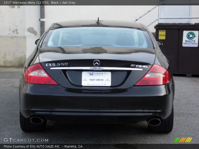 Black / Ash Grey 2007 Mercedes-Benz CLS 550