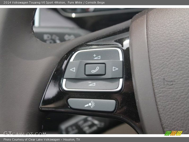 Pure White / Cornsilk Beige 2014 Volkswagen Touareg V6 Sport 4Motion