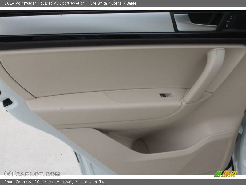 Pure White / Cornsilk Beige 2014 Volkswagen Touareg V6 Sport 4Motion