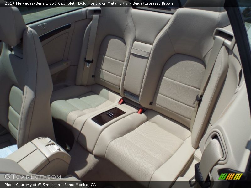 Rear Seat of 2014 E 350 Cabriolet