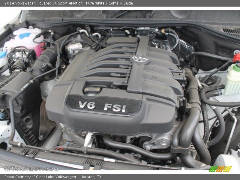 Pure White / Cornsilk Beige 2014 Volkswagen Touareg V6 Sport 4Motion