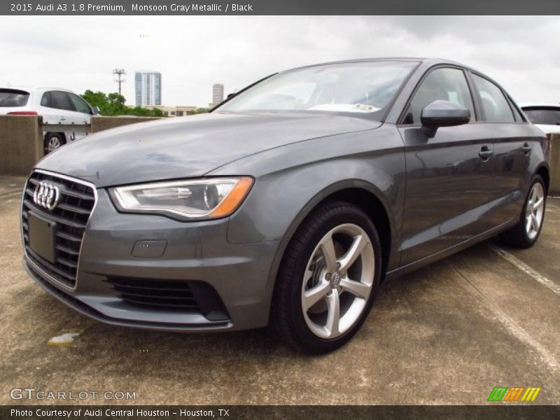 Monsoon Gray Metallic / Black 2015 Audi A3 1.8 Premium