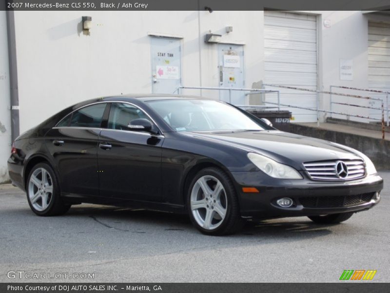 Black / Ash Grey 2007 Mercedes-Benz CLS 550