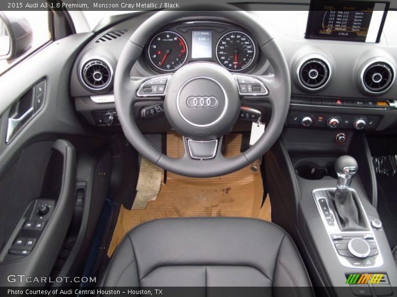 Monsoon Gray Metallic / Black 2015 Audi A3 1.8 Premium