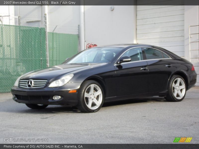 Black / Ash Grey 2007 Mercedes-Benz CLS 550