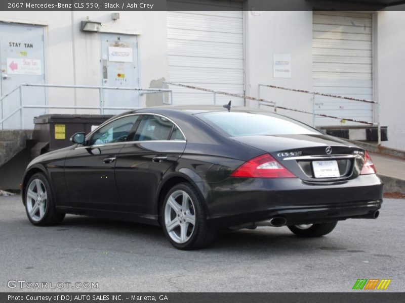 Black / Ash Grey 2007 Mercedes-Benz CLS 550