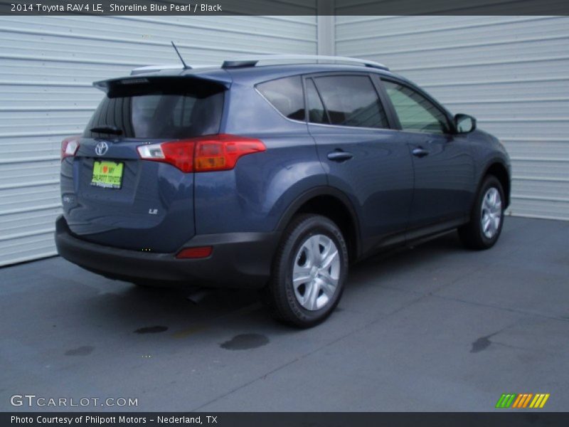 Shoreline Blue Pearl / Black 2014 Toyota RAV4 LE