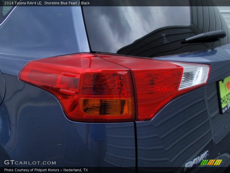 Shoreline Blue Pearl / Black 2014 Toyota RAV4 LE