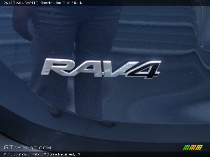 Shoreline Blue Pearl / Black 2014 Toyota RAV4 LE