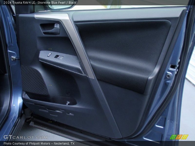 Shoreline Blue Pearl / Black 2014 Toyota RAV4 LE