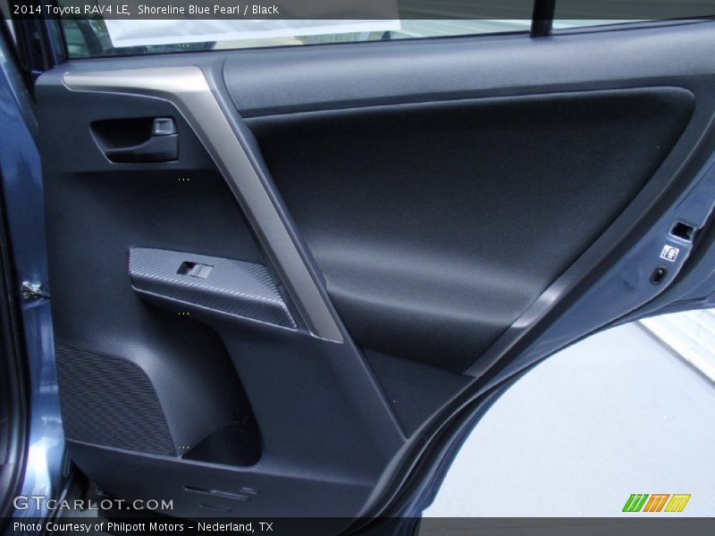 Shoreline Blue Pearl / Black 2014 Toyota RAV4 LE