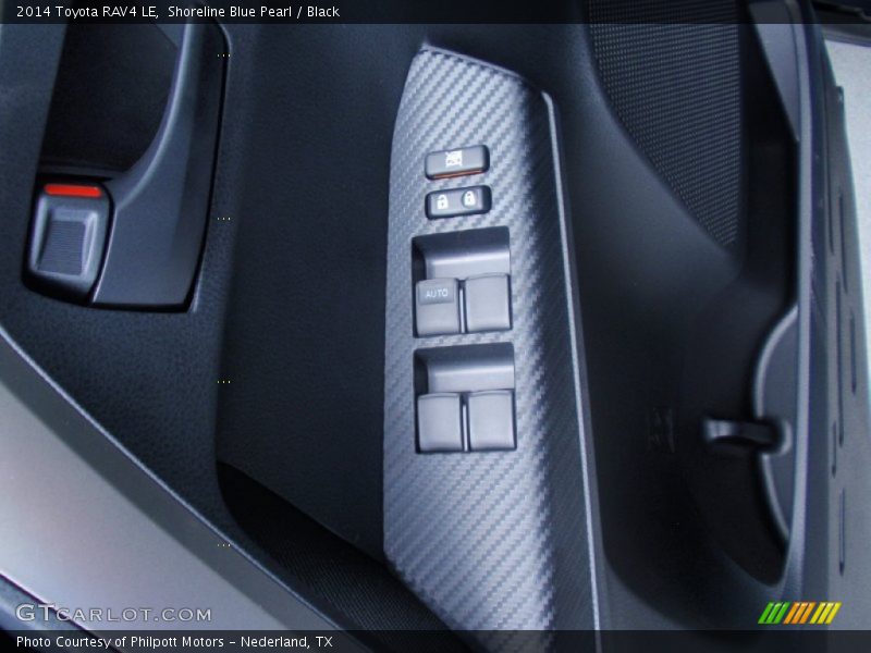Shoreline Blue Pearl / Black 2014 Toyota RAV4 LE