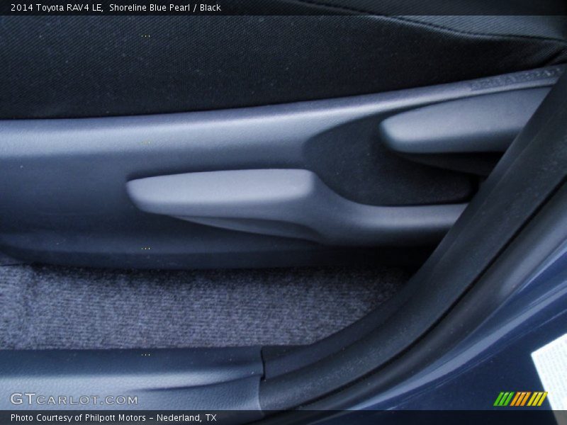 Shoreline Blue Pearl / Black 2014 Toyota RAV4 LE