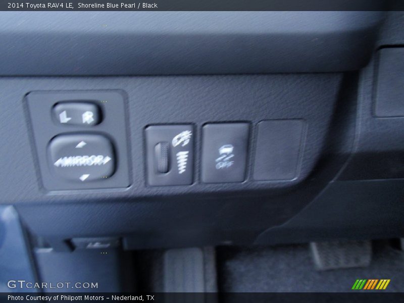 Shoreline Blue Pearl / Black 2014 Toyota RAV4 LE