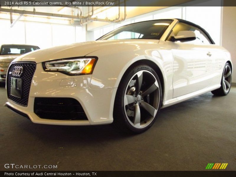 Ibis White / Black/Rock Gray 2014 Audi RS 5 Cabriolet quattro