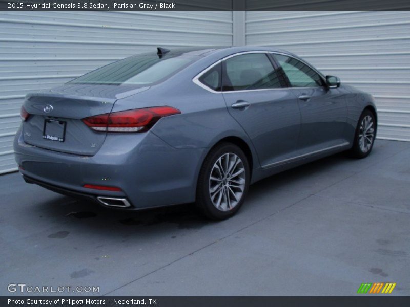 Parisian Gray / Black 2015 Hyundai Genesis 3.8 Sedan