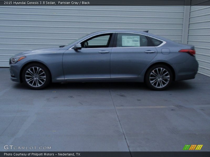 Parisian Gray / Black 2015 Hyundai Genesis 3.8 Sedan