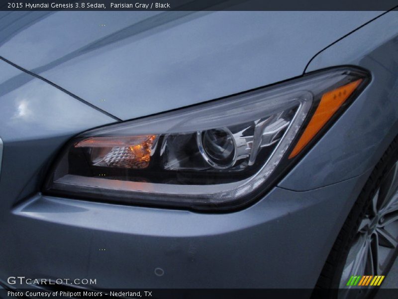 Parisian Gray / Black 2015 Hyundai Genesis 3.8 Sedan