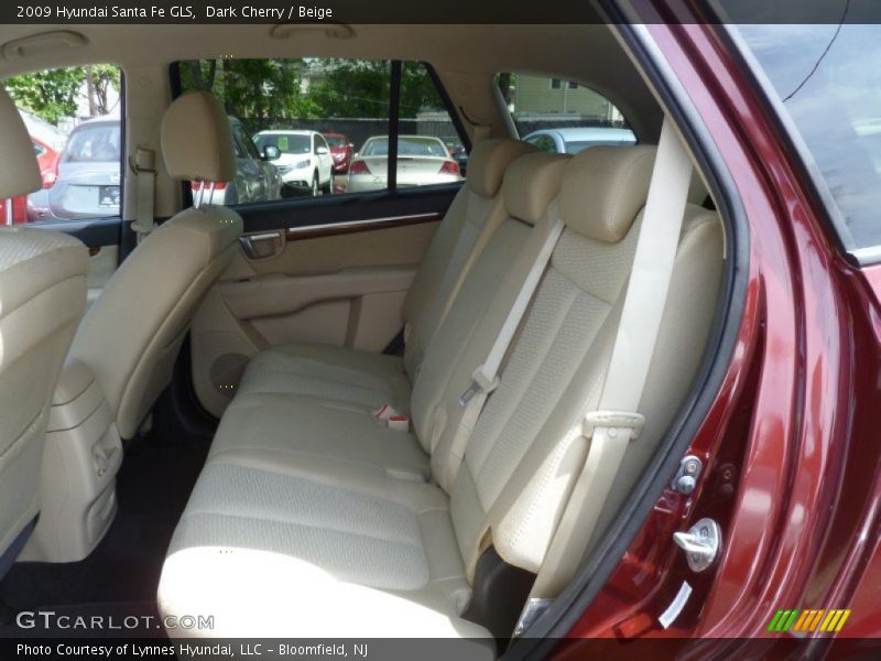 Dark Cherry / Beige 2009 Hyundai Santa Fe GLS