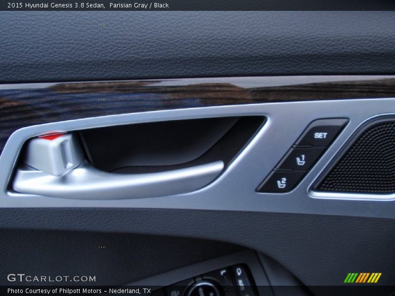Parisian Gray / Black 2015 Hyundai Genesis 3.8 Sedan