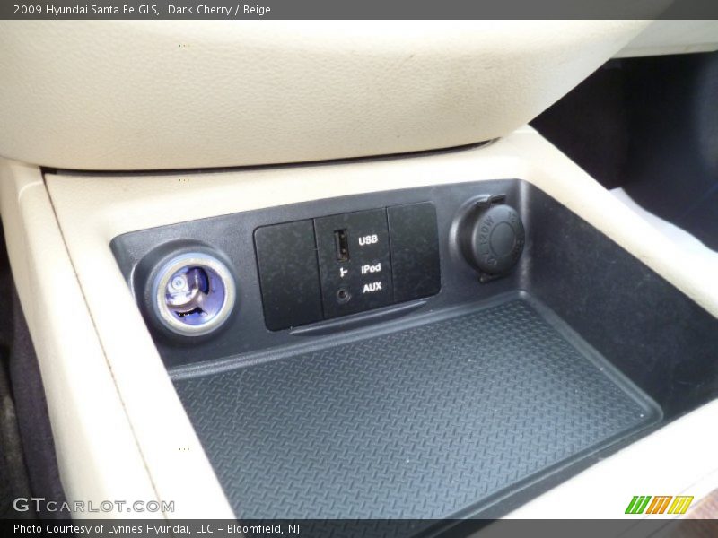 Dark Cherry / Beige 2009 Hyundai Santa Fe GLS