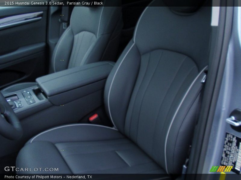Parisian Gray / Black 2015 Hyundai Genesis 3.8 Sedan