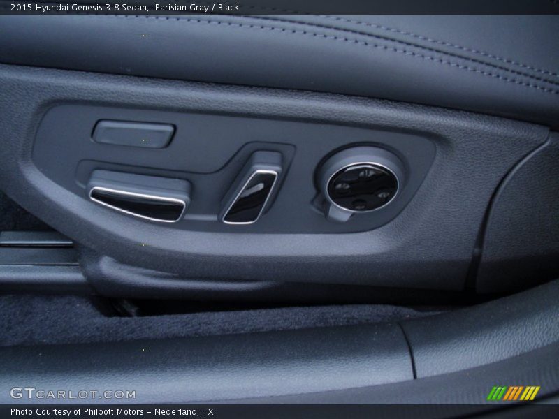 Parisian Gray / Black 2015 Hyundai Genesis 3.8 Sedan