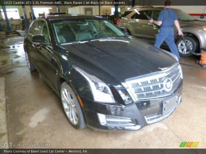 Black Raven / Jet Black/Jet Black Accents 2013 Cadillac ATS 3.6L Premium AWD
