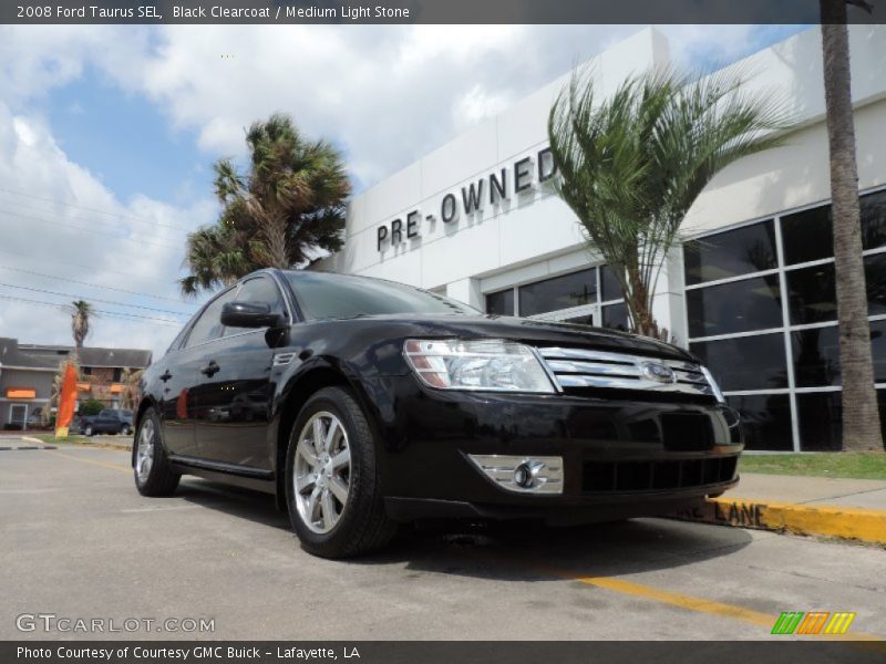 Black Clearcoat / Medium Light Stone 2008 Ford Taurus SEL
