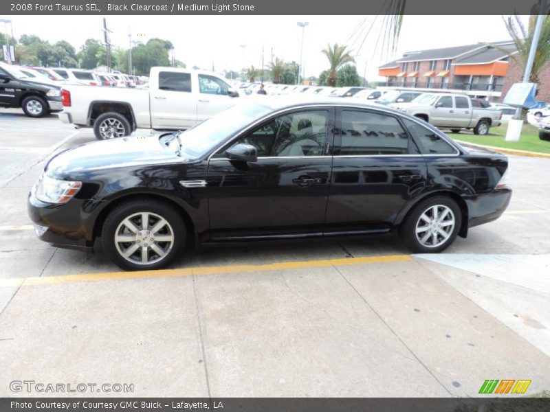 Black Clearcoat / Medium Light Stone 2008 Ford Taurus SEL