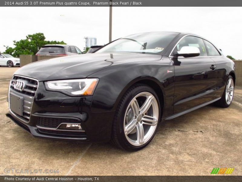 Phantom Black Pearl / Black 2014 Audi S5 3.0T Premium Plus quattro Coupe