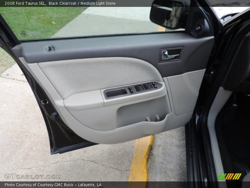 Black Clearcoat / Medium Light Stone 2008 Ford Taurus SEL