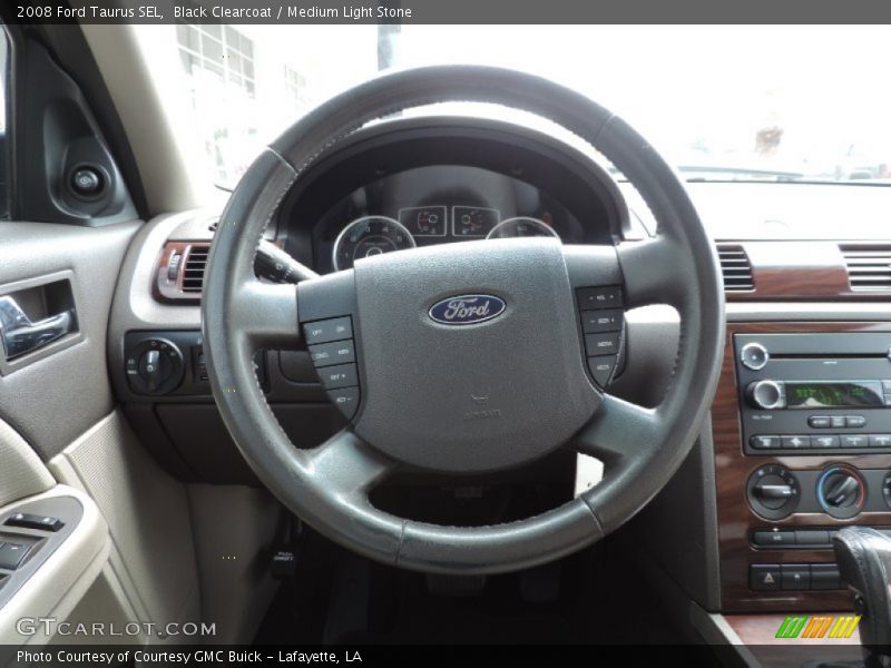 Black Clearcoat / Medium Light Stone 2008 Ford Taurus SEL
