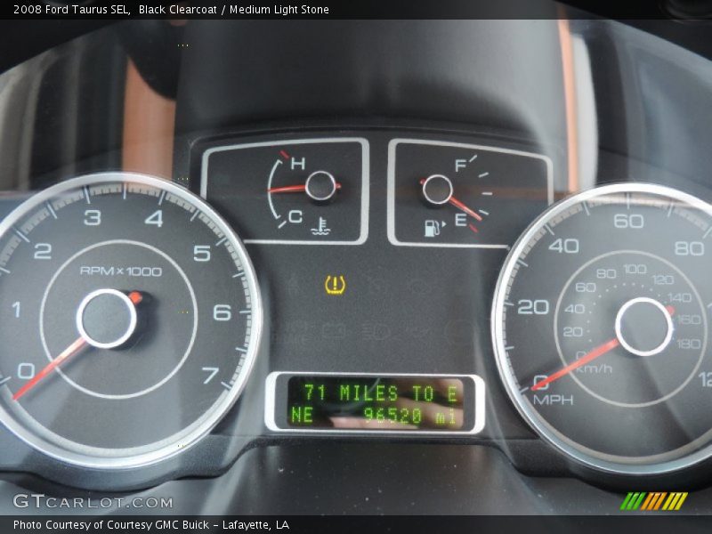 Black Clearcoat / Medium Light Stone 2008 Ford Taurus SEL