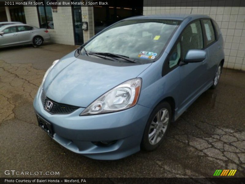 Celestial Blue Metallic / Sport Black 2011 Honda Fit Sport