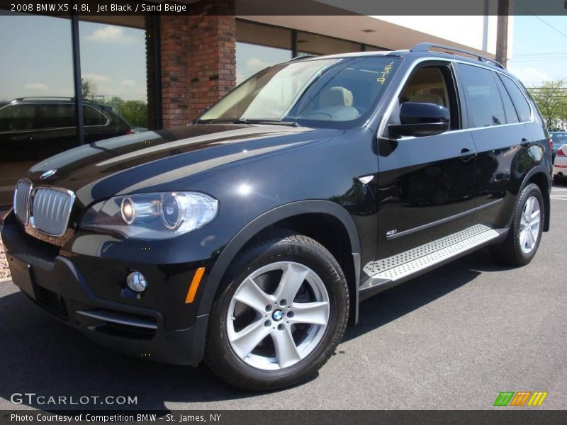 Jet Black / Sand Beige 2008 BMW X5 4.8i