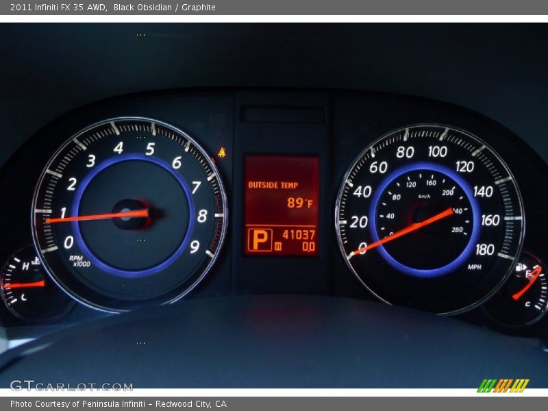 Black Obsidian / Graphite 2011 Infiniti FX 35 AWD