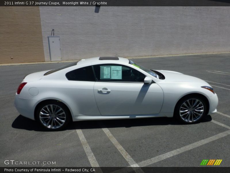 Moonlight White / Graphite 2011 Infiniti G 37 Journey Coupe