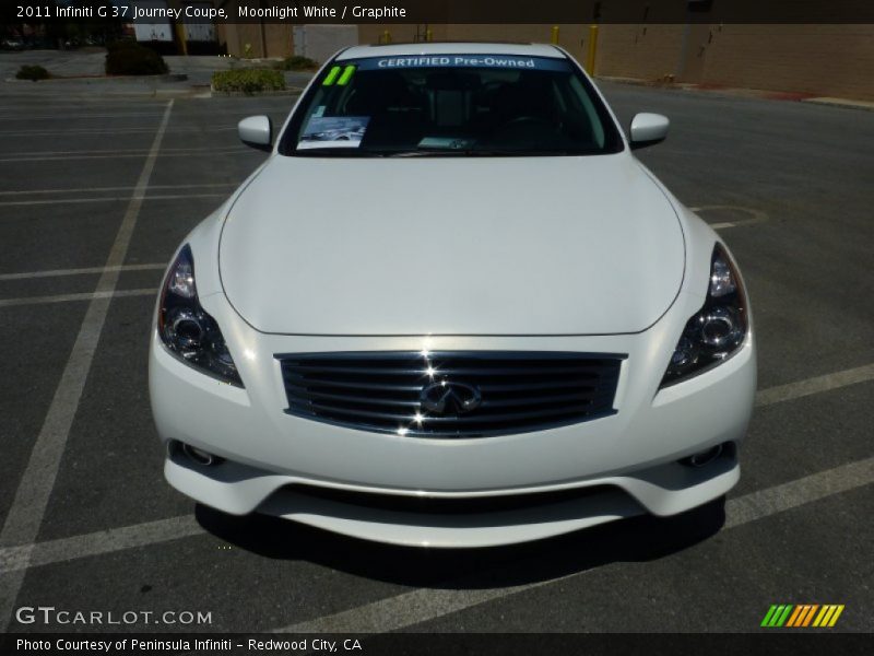 Moonlight White / Graphite 2011 Infiniti G 37 Journey Coupe