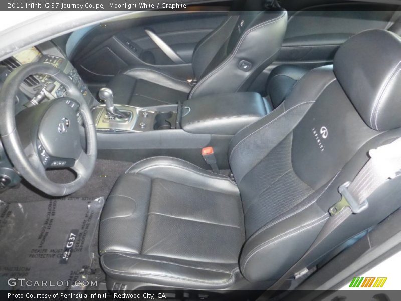 Moonlight White / Graphite 2011 Infiniti G 37 Journey Coupe
