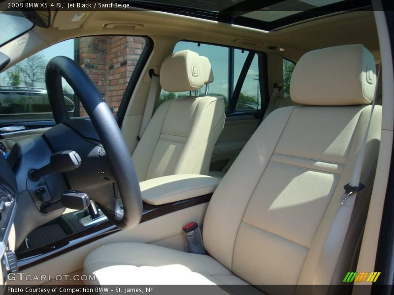 Jet Black / Sand Beige 2008 BMW X5 4.8i
