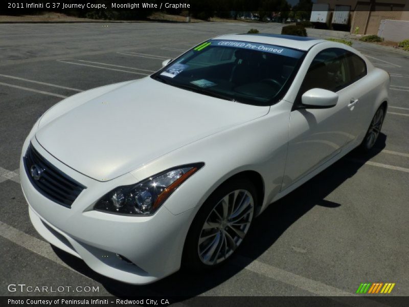 Moonlight White / Graphite 2011 Infiniti G 37 Journey Coupe