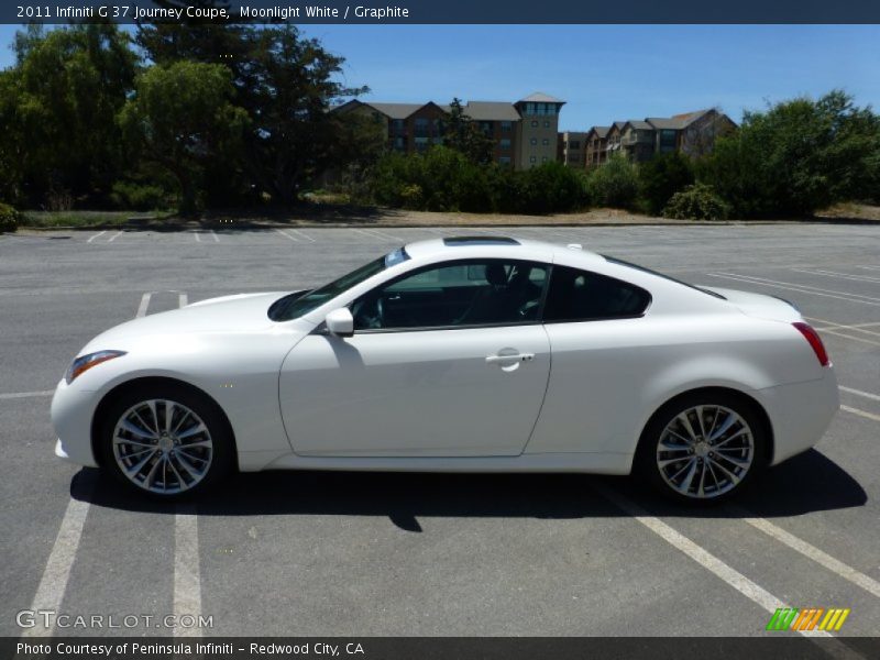 Moonlight White / Graphite 2011 Infiniti G 37 Journey Coupe