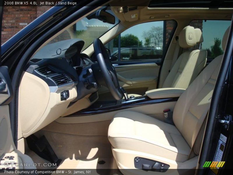 Jet Black / Sand Beige 2008 BMW X5 4.8i