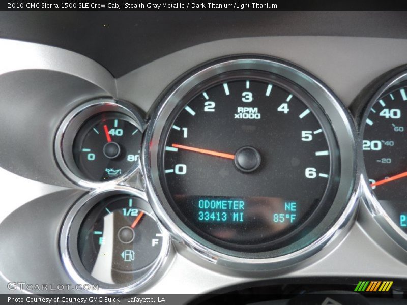 Stealth Gray Metallic / Dark Titanium/Light Titanium 2010 GMC Sierra 1500 SLE Crew Cab