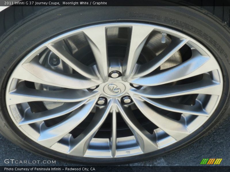 Moonlight White / Graphite 2011 Infiniti G 37 Journey Coupe