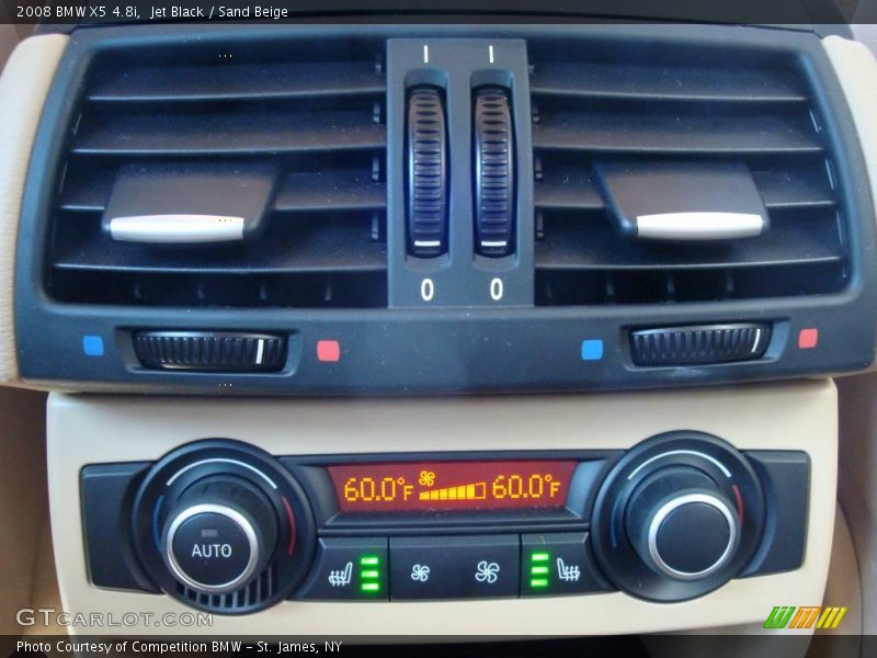 Jet Black / Sand Beige 2008 BMW X5 4.8i