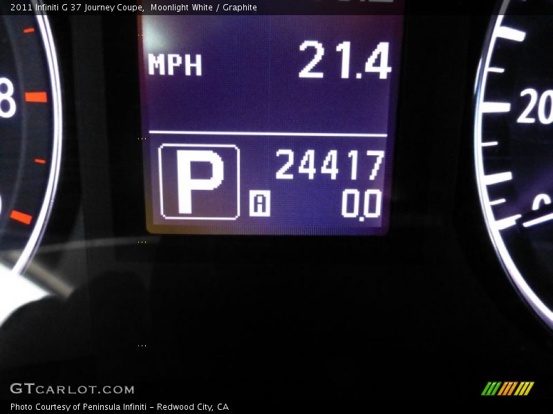 Moonlight White / Graphite 2011 Infiniti G 37 Journey Coupe